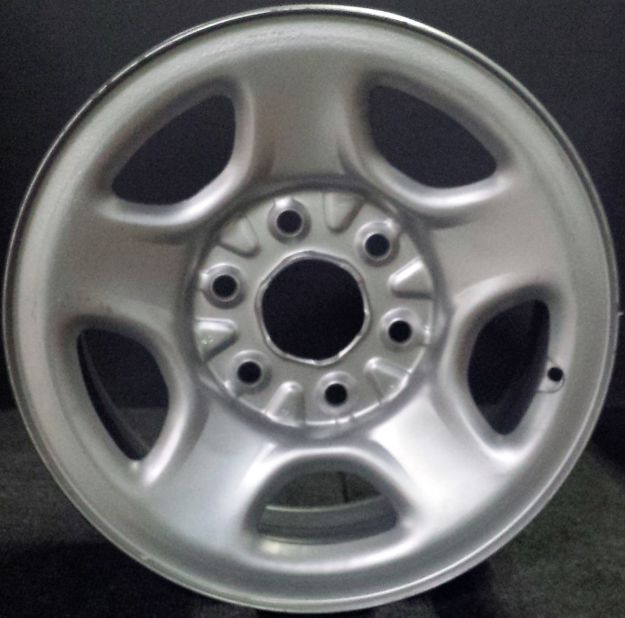 Picture of 16x6.5 Astro, Express, Silverado, Suburban, Tahoe, Safari, Savana, Sierra Silver Steel Wheel 9595393