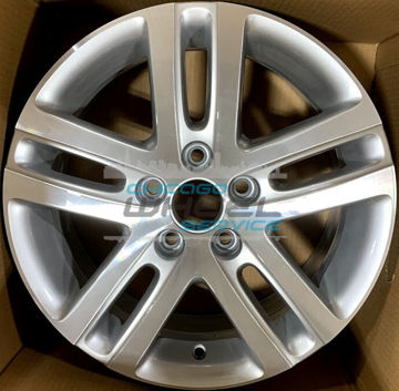 Picture of 16x6.5 Volkswagen Jetta Machined Silver Wheel 1K0601025D8Z8