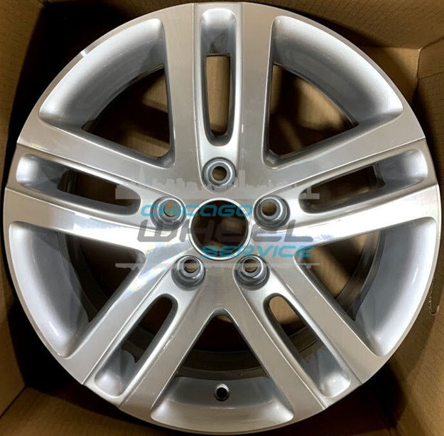 Picture of 16x6.5 Volkswagen Jetta Machined Silver Wheel 1K0601025D8Z8