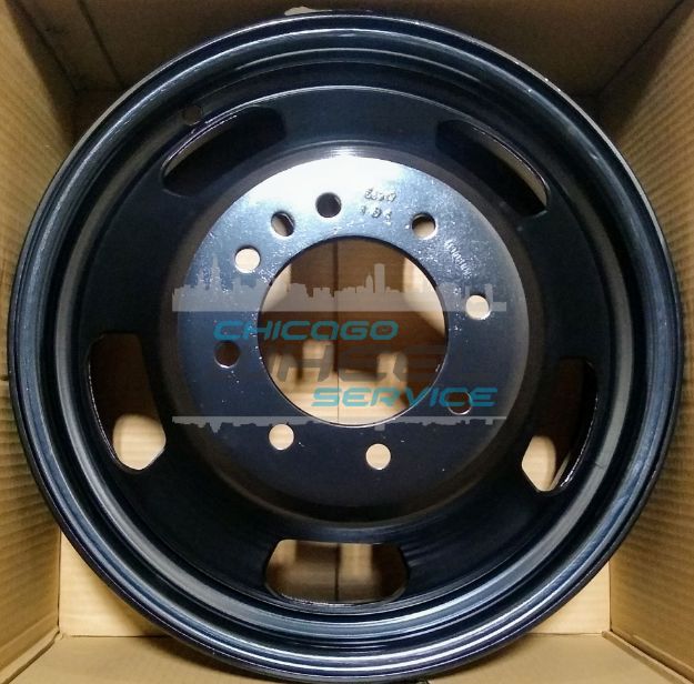 Picture of 17X6 Dodge Ram 3500, Chassis Cab Black Steel Wheel Rim 52121267A