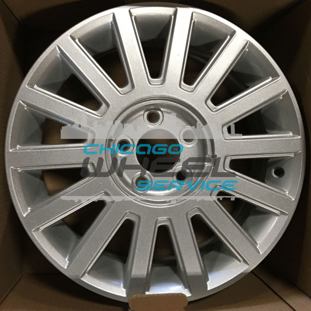 Picture of 17x7 Lincoln Town Car 2003 2004 2005 Painted Silver Wheel Rim 3W1Z1007AA