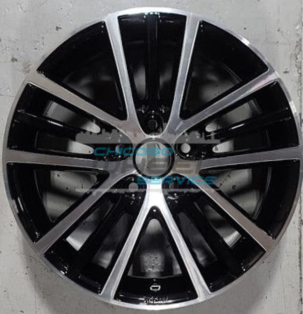 Picture of 17x7 Volkswagen Jetta 2012 2013 Machined Black Wheel Rim 5K0071497AX1