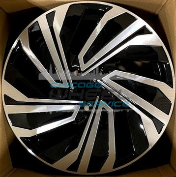 Picture of 17x7 Volkswagen Jetta Machined Black Wheel 5GM601025JFZZ