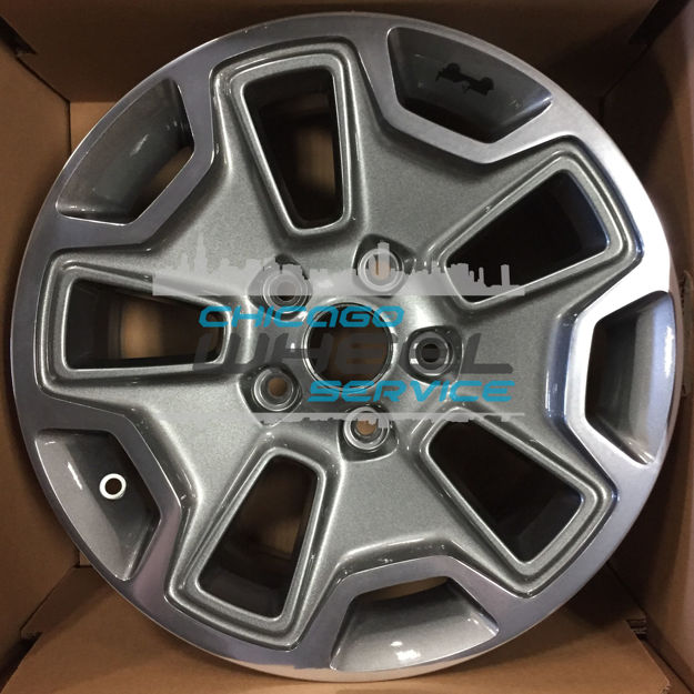 Picture of 17x7.5 Jeep Wrangler Charcoal Polish Wheel Rim 1XA50LD6AA