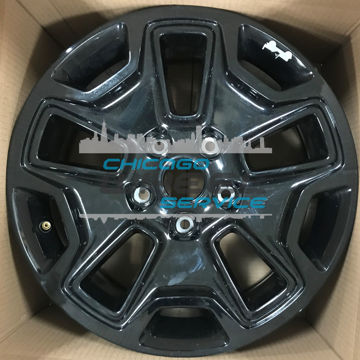 Picture of 17x7.5 Jeep Wrangler Painted Black Wheel Rim 5LW63RXFAA