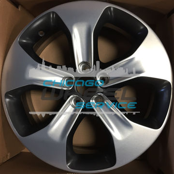 Picture of 18x7 Jeep Compass 2017 2018 2019 2020 Polish Black Wheel Rim 5VC271XFAA