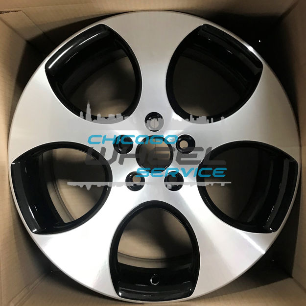 Picture of 18x7.5 Volkswagen GLI, Golf, GTI, Jetta Machined Black OEM Wheel 1K0601025BAFZZ