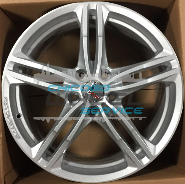 Picture of 18x8.5 Chevrolet Corvette 2016 2017 2018 2019 Silver Front Wheel 22959760