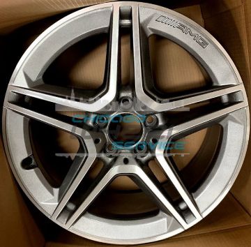 Picture of 18x8.5 Mercedes C300, C43 Machined Charcoal Rear Wheel 20540196007X44