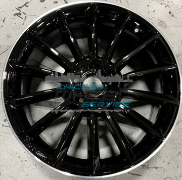 Picture of 19x8 Mercedes GLA250 2018 2019 2020 Black Flange Cut Wheel Rim 15640128007X72