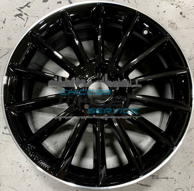 Picture of 19x8 Mercedes GLA250 2018 2019 2020 Black Flange Cut Wheel Rim 15640128007X72