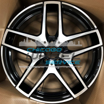 Picture of 19x8 Mercedes GLC300, GLC350e Machined Black Wheel Rim 25340118007X23