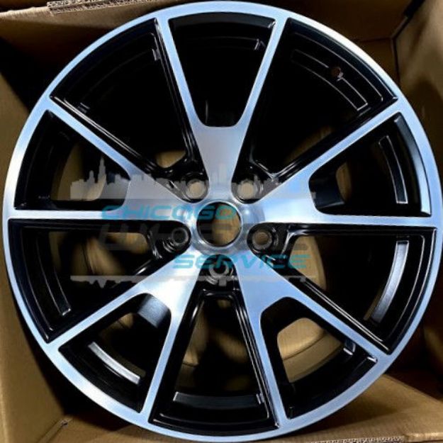 Picture of 19x9 Ford Mustang 2020 2021 2022 2023 Black Machined Front Wheel Rim LR3Z1007C