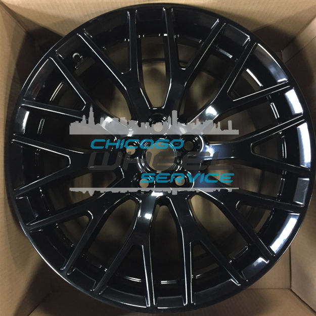 Picture of 19x9 Ford Mustang Black Front Wheel Rim FR3Z1007M