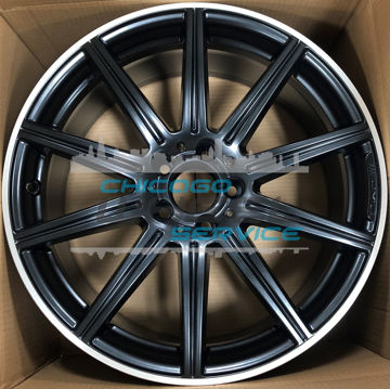 Picture of 19x9.5 Mercedes E63 Black Flange Cut Rear Wheel Rim 2124015102