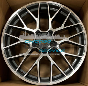 Picture of 20x10 Porsche Macan 2015 2016 2017 2018 Machined Charcoal Rear Wheel 95B601025BG