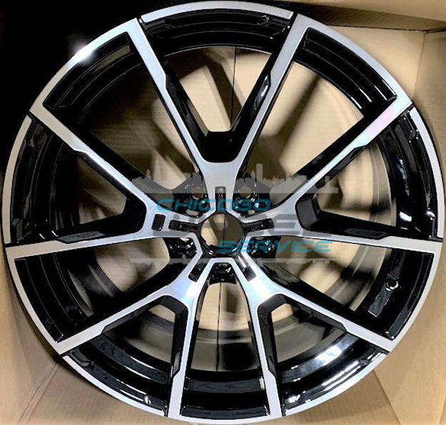 Picture of 20x8 BMW 840i, M850i Machined Black Front Wheel Rim 36118072023