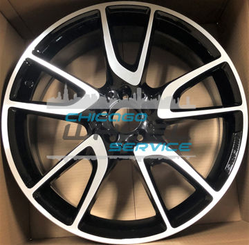 Picture of 20x8 Mercedes E400, E43, E53 Machined Black Front Wheel 21340140007X23