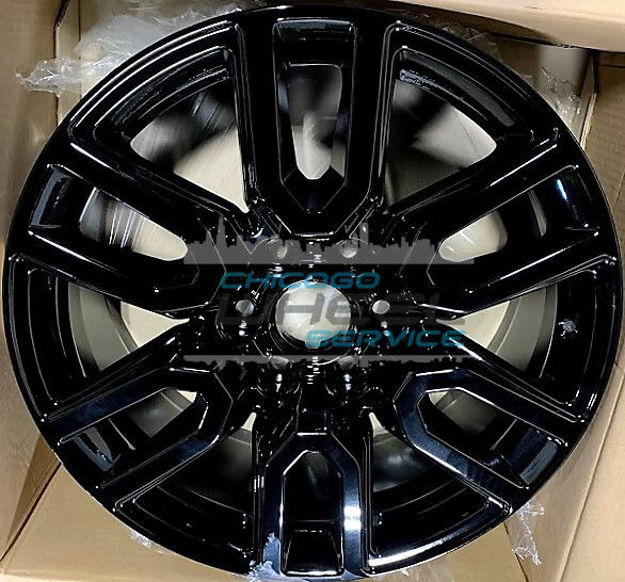 Picture of 20x9 Chevrolet Silverado 1500, GMC Sierra 1500 Black Replica Wheel 23376226