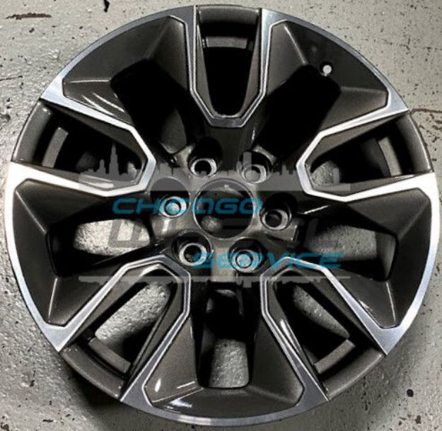 Picture of 20x9 Chevrolet Silverado 1500, GMC Sierra 1500 Machined Dark Charcoal OEM Wheel 23376222
