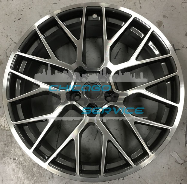 Picture of 20x9 Porsche Macan 2015 2016 2017 2018 Machined Charcoal Front Wheel 95B601025M