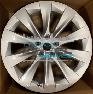 Picture of 20x9 Tesla Model X Silver Front Wheel Rim 102724400A