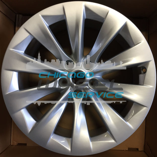 Picture of 20x9.5 Tesla Model X 2016 2017 2018 Silver Rear Wheel Rim 102724500A