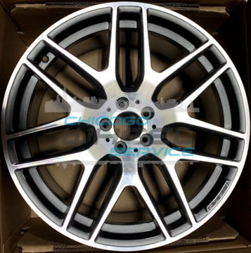 Picture of 21x10 Mercedes GLE300d, GLE350, GLE400, GLE63, GLS63 Machined Charcoal Wheel 16640128007X21