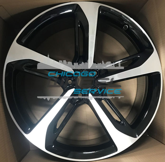 Picture of 21x9 Audi RS7 Machined Black Wheel Rim 4G8601025AN