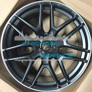 Picture of 22x11.5 Mercedes GLE63 2016 2017 2018 2019 Black Flange Cut Rear Wheel 29240125007X71