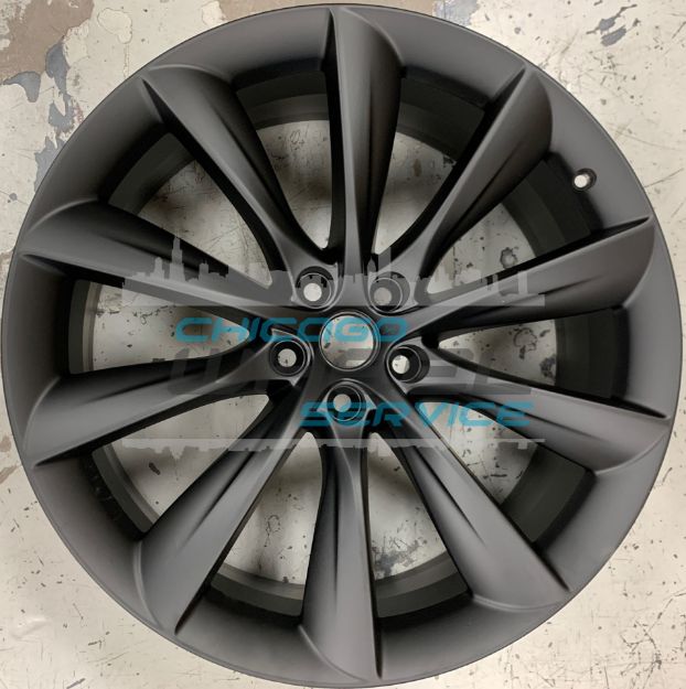 Picture of 22x9 Tesla Model X  Black Front Wheel Rim 102724600B