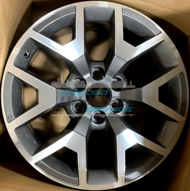Picture of 20x9 GMC Sierra 1500 Machined Charcoal OEM Wheel Rim 22837233