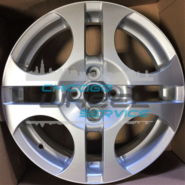 Picture of 16x6 Saturn ION 2003 2004 2005 Painted Silver Wheel Rim 9593675