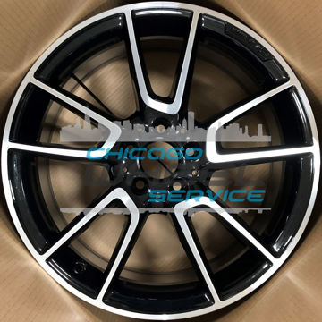 Picture of 19x8.5 Mercedes C43 2017 2018 2019, C450 2016 Machined Black Rear Wheel 20540165007X23
