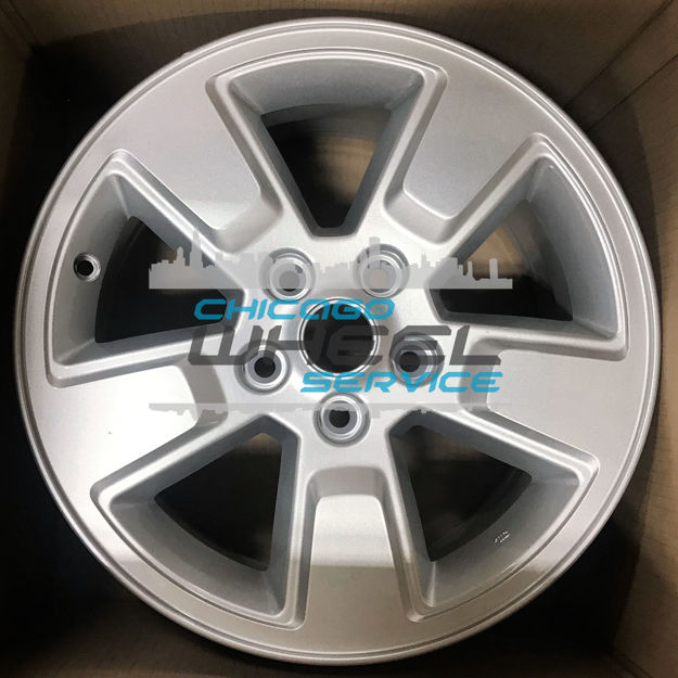 Picture of 16x7 Jeep Liberty Painted Silver Big Cap Wheel 5LB99TRMAA