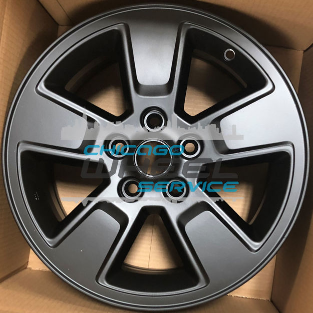 Picture of 16x7 Jeep Liberty Painted Black Small Cap Wheel 1WK43TRMAA