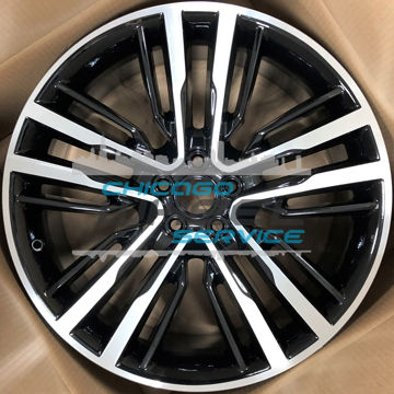 Picture of 20x9 Lincoln MKC 2015 2016 2017 2018 Black Machined Wheel Rim EJ7Z1007M