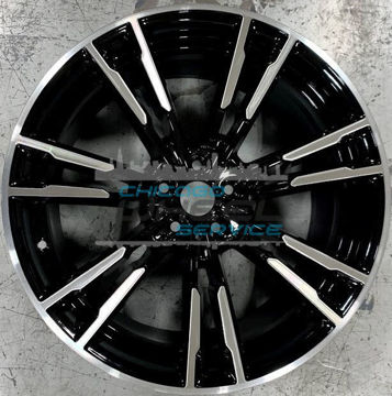 Picture of 20x10.5 BMW M5 2018 2019 2020 Machined Black Rear Wheel Rim 36118073979