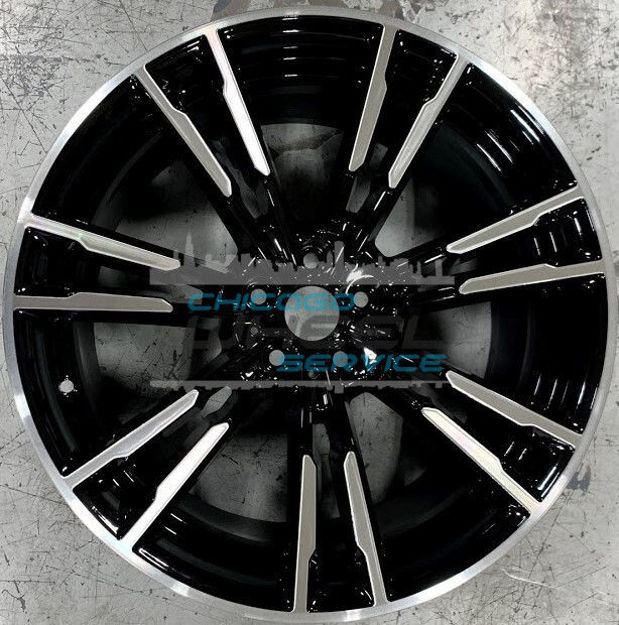 Picture of 20x10.5 BMW M5 2018 2019 2020 Machined Black Rear Wheel Rim 36118073979