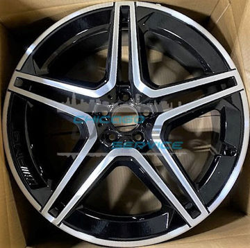 Picture of 21x10 Mercedes GLS450, GLS580 Machined Black Front Wheel 16740173007X23