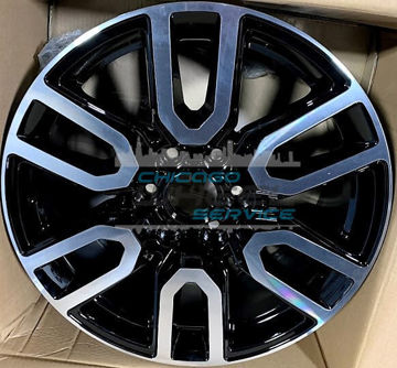 Picture of 20x9 Chevrolet Silverado 1500, GMC Sierra 1500 Machined Black OEM Wheel 23376228