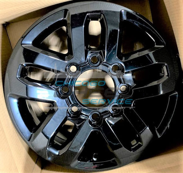 Picture of 18x8 GMC Sierra, Chevrolet Silverado, Suburban Black Replica Wheel 23494290