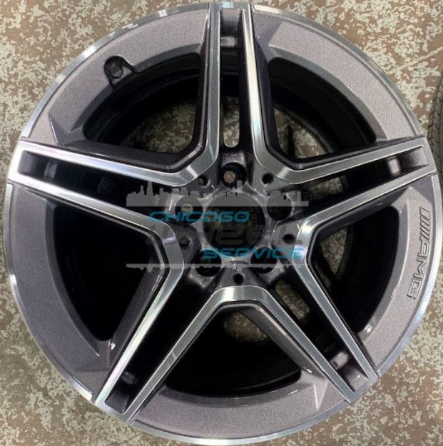 Picture of 18x7.5 Mercedes C300, C43 Machined Charcoal Front Wheel 20540195007X44