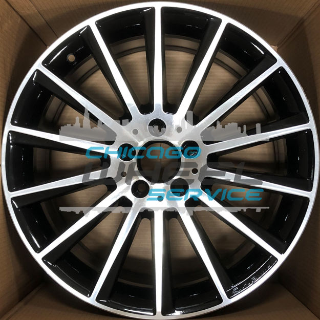Picture of 19x8.5 Mercedes C300, C300d, C400 Machined Black Rear Wheel 20540114007X23