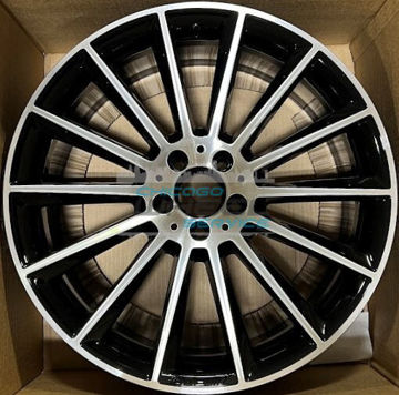 Picture of 20x9 Mercedes E400, E43, E450, E53 Black Machined Rear Wheel 21340123007X23