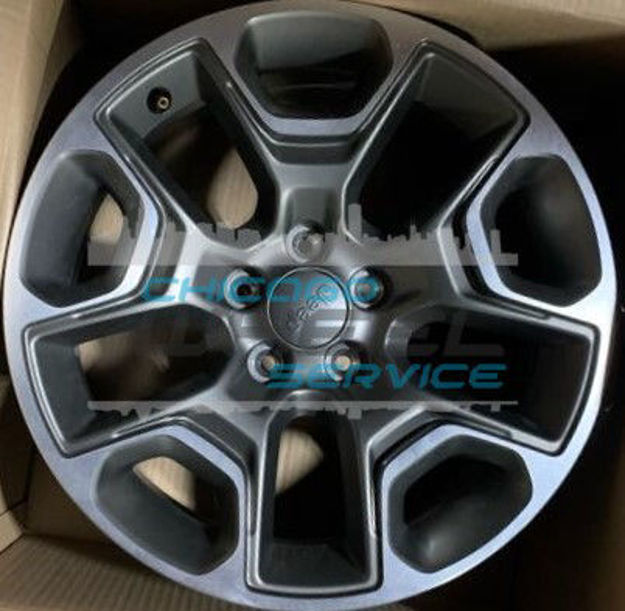 Picture of 17x7 Jeep Cherokee Machined Charcoal Wheel Rim 6XY502D2AA