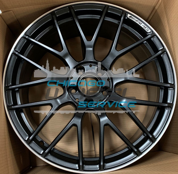 Picture of 19x10.5 Mercedes C63 Black Flange Cut Rear Wheel 20540160007X71