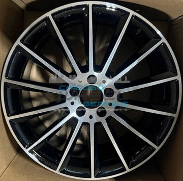 Picture of 20x8 Mercedes E450 2021-2022 Machined Black Wheel Rim 21340122007X23