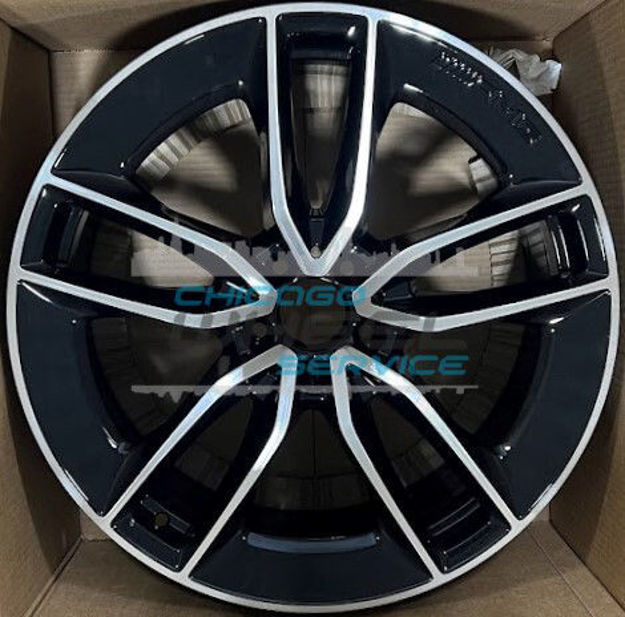 Picture of 20x8 Mercedes CLS53 Black Machined Front Wheel Rim 25740131007X23