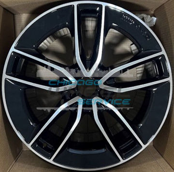 Picture of 20x9 Mercedes CLS53 Black Machined Rear Wheel Rim 25740122007X23